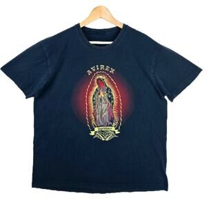 Vintage Avirex Shirt XL-XXL Virgin Mary Mother Jesse Pinkman Y2K Grunge 24x28
